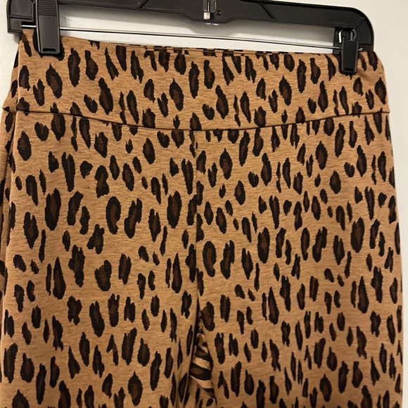 NWT New York & Co Leopard Print Pants Size XL Petite Comfy Stretch - Picture 2 of 8